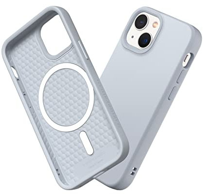 RHINOSHIELD SolidSuit Case Compatible with Magsafe for [iPhone 13 mini] | Shock Absorbent Slim Design Protective Cover with Premium Matte Finish 3.5M / 11ft Drop Protection - Ash Grey