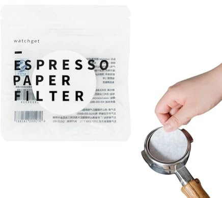 watchget 53mm Espresso Paper Filter, 1000Pcs Coffee Filter Paper for Espresso Machine Puck Screen Portafilter Papers Espresso Filters Compatible with 54mm Portafilter Basket Replacement Paper Filters
