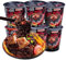 Hot & Spicy Ghost Pepper Noodles Spicy Hot Ramen Instant Noodles Dry mixed noodles Super spicy Packaging black noodle (6 pack)