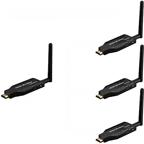 Prolunga HDMI wireless Plug and Play 50M wireless HDMI trasmettitore e 4 ricevitori 1080P HD 5G WiFi per computer portatile alla TV (1 TX a 3 RX)