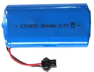3.7V 3600mAh 18650 Rechargeable Battery Pack With SM 2P Plug