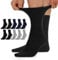 TUUHAW Socken ohne Gummibund Herren Diabetikersocken Damen Diabetiker Socken 47-50 10 Paar Comfort Baumwolle Schwarz Grau Dunkelblau Herrensocken Gesundheitssocken ohne Bund