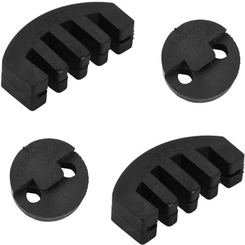 4 Stück Violine Schalldämpfer, Cello Dämpfer, Gummi Violine Dämpfer, Akustische Violine Dämpfer, Runde Schalldämpfer Cello für Lautstärkeregelung (2 Stück Krallenstil 2 Stück Runder Dämpfer Violine)
