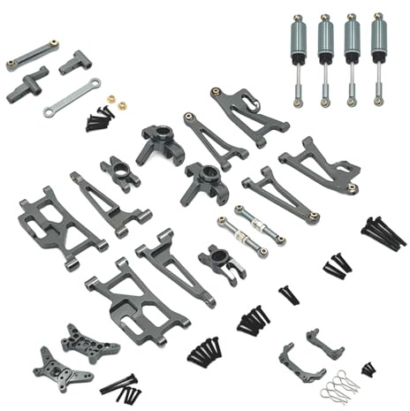 EHJRE 1:14 Skala RC Auto Ersatzteile Upgrade Zubehör Lenkgestänge 14209 14210 RC Auto Metall Teile Ersatzteile DIY Zubehör, Silber