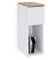 ComfortCove Bedside Tables, Bedside Drawers, Narrow Bedside Table, Bedside Cabinet, Slim End Table with Storage Shelf, White. Size: W20 x H55 x D30 cm