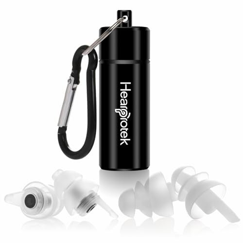 Hearprotek Ohrstöpsel zum Schlafen, 2 Paar Gehörschutz Ohrstöpsel 32db & 30db zum Lärm Reduktion, Seitenschläfer, Schnarchen, Reisen, Arbeiten, Konstruktion Weiß