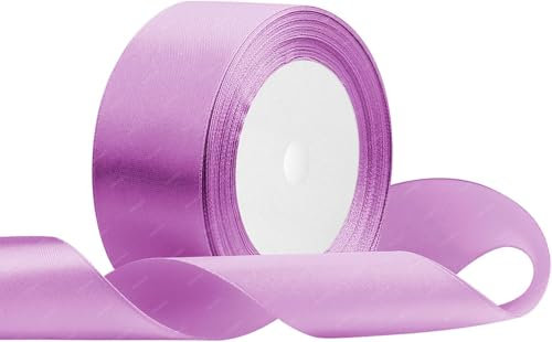 Lavendel Satinband 40mm x 22 Meters Stoffbänder für Geschenkverpackungen, Blumensträuße, Kunsthandwerk und Hochzeitsdekoration
