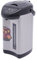 Thermopot Wasserspender 4 Liter Edelstahl Heißwasserspender Dispender 750W Glühweinkocher Teekocher (Schwarz)