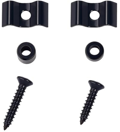 Banworks Guitar Vintage String Tree String Guides Retainer | for Tele Telecaster Strat Stratocaster ST Electric Guitar Pack of 2 JT/YXK-02 Black