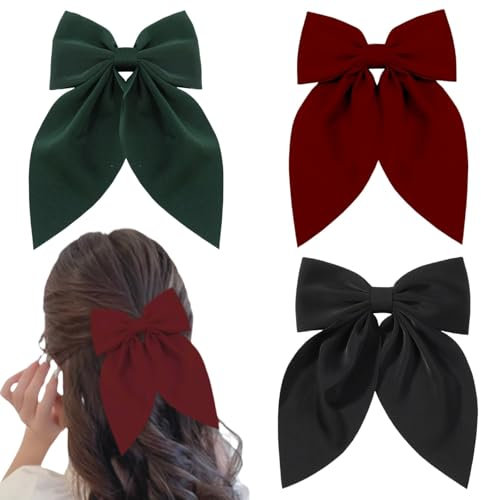 Ypkia Lot de 3 pinces à cheveux avec nœud pour femme et fille (couleur-1)