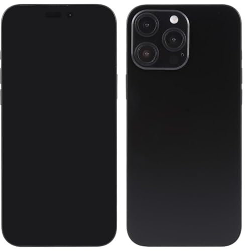 Ragetorc Téléphone non fonctionnel - Modèle d'affichage factice - Jouet de téléphone pour iPhone 16, 16 Pro Max (noir)