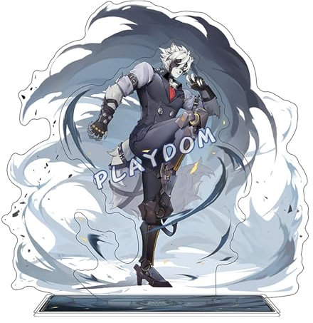 PLAYDOM Zenless Zone Zero Ellen Joe Von Lycaon Jane Doe Nicole QingYi Alexandrina Acryl Stand Figur Stand Charakter Dekorationen (Von Lycaon)