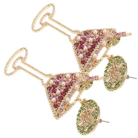 Holibanna Fashionable Mini Cup Jewelry Decor Cold Drink Earrings Juice Ear Jewelry for Women
