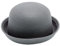 HIQIU Herren Klassische Roll-up Bowler Top Hut, Damen Filzhut Bowler Hut Massive Derby Jazz Fedora Hüte (DE/NL/SE/PL, Alphanumerisch, Einheitsgröße, M, Erwachsene# Grau)