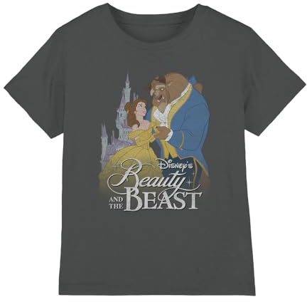 Disney Beauty & The Beast Girl's Beauty and The Beast Belle Beast Castle Girls T Shirt T-Shirt