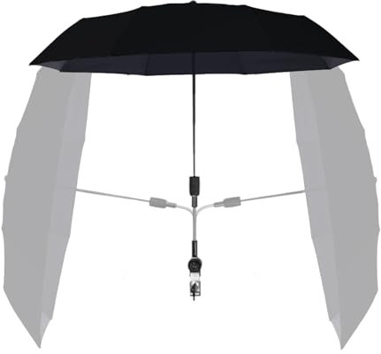Générique Ombrelle de Poussette,Parasol de Protection Solaire Réglable pour Poussette Bébé | Ombrelle Respirante et Stable pour - Usage Plage, Extérieur et Fauteuils Roulants
