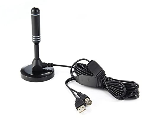 VELATEMOR 16,4 Fuß Digitale TV-Antenne, 4K 1080P Dünne Leichte HDTV-Innenantenne mit Magnetfuß für Zuhause und Unterwegs