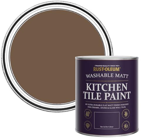 Rust-Oleum Water-Resistant Kitchen Tile Paint in Matt Finish - Chester 750ml