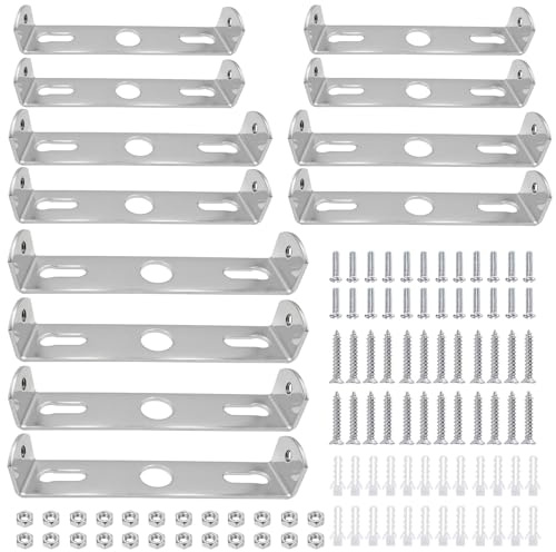 QKNOSM 12 Stück Lampenhalterung Decke 90/100/105mm, Deckenhalterung Lampe Deckenleuchte Halterung Deckenleuchte Montagehalterung mit Schrauben Zubehör für Montage Pendelleuchte Halterung