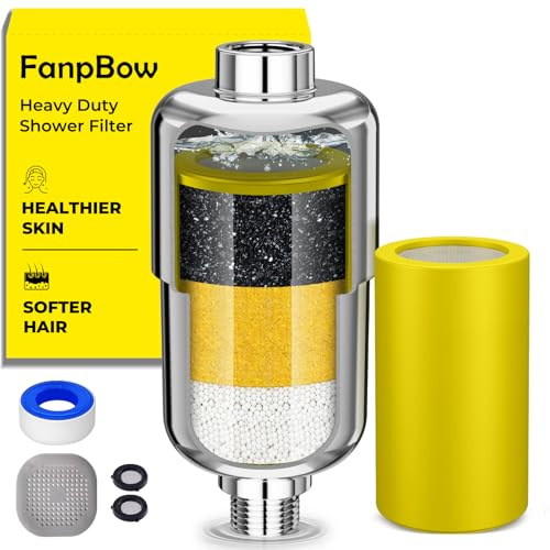 [1 Filtro + 1 Cartucho] Filtro de Ducha Universal Antical | Filtro Capaz de Eliminar 99% de Cloro y Metales Pesados. Especial para Agua Dura, Suaviza el Agua, Cuida Piel y Cabello