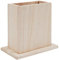 Artemio Pot à Crayons en Bois, Beige, 10 x 7 x 12 cm
