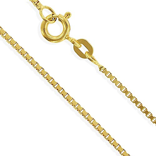 Massive 14 Karat 585 Echtgold Venezianerkette 36-55cm, 1,00 mm stark