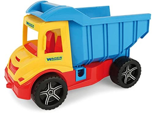 Wader 32151 - Multi Truck Kipper mit arretierbarer Mulde, Spielzeugauto ab 12 Monaten, ca. 38 cm, ideal als Geschenk zum Geburtstag, zu Ostern oder Weihnachten zum phantasievollen Spielen
