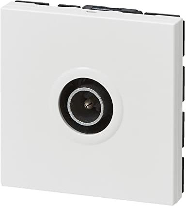 Legrand - Prise TV simple mâle Mosaic 2 modules - blanc