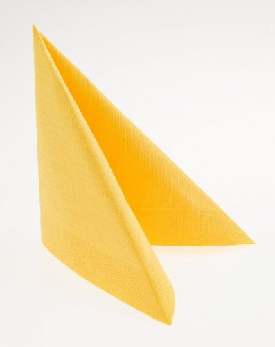 Duni 50 Klassik-Servietten, gelb, 40x40cm, 154675