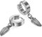 JewelryWe Schmuck Herren Damen Ohrringe Creolen, Edelstahl Feder Blatt Laub Huggie Klappcreolen Ohrstecker Ohrhänger Silber