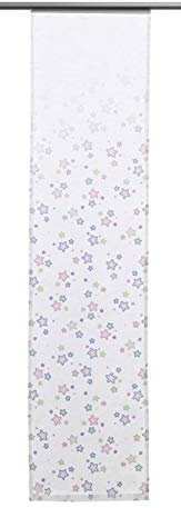 Clever-Kauf-24 Schiebevorhang Sterne | 60x245cm | Flächenvorhang für das Kinderzimmer | für kleine und große Prinzessinnen |