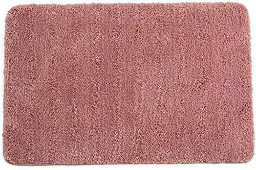 Tappeto Bagno Microfibra Tappeti per Bagno Tappeto Antiscivolo da Bagno Assorbente Tappeti da Bagno Morbida Tappetino Bagno Shaggy Tappetini per Il Bagno Lavabili in Lavatrice,Rosa,60 x 90 cm
