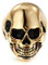 Beydodo Ringe VintageTitan Herren Totenkopf Schädel Partnerring Punk Ringe Gold Größe 60 (19.1)