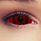 DESIGNLENSES Komplett rote große farbige Full Sclera Kontaktlinsen mit 22mm Durchmesser,Paar (2 Stück) + Aufbewahrungsbehälter Baal