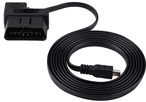 DeWin Câble USB OBD2, Adaptateur D'extension de Diagnostic OBD-II OBD-II OBD2 EOBD 16 Broches de Voiture de 180cm vers Mini Câble USB