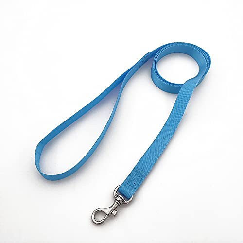 MCKhome 1.2M Soft Nylon Pet Leash Pet Walking Training Traction Leash Small Medium Dogs Cats Puppy Traction Rope Basic Pet Leashes (Blue)