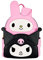 Loungefly Sanrio Hello Kitty My Melody Kuromi Double Pocket Adult Womens Double Strap Shoulder Bag Purse