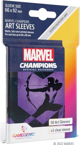 Gamegenic, Marvel Champions Sleeves - Hawkeye, Sleeve Color Code: Gray