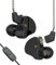 Yinyoo CCZ Melody In-Ear-Ear-Monitors Hybrid 1BA 1DD HiFi Auriculares con Cable, Deep Bass Lightweight In Ear Auriculares IEM para músico/Baterista/Bajista (Negro, con micrófono)