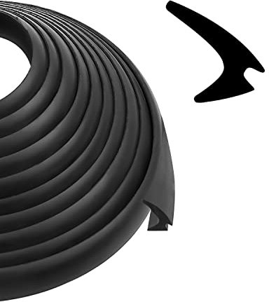 RV Window Rubber Seal Strip 1/2'' x 1/4'' Fit for Boats RV Window Edge Waterproof Weatherstrip Rubber Window Locking Gasket Window Seal Trim, 30Ft