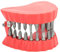 Denture Drill Bit Holder Tooth Shape Organizer with Drill Bit Pendant Decor Screwdriver for Ornament Red 28 Holes Drill Ornaments Decoration Symbol Signs (with Bits)