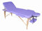 Polironeshop Venus - Klappbare Massageliege aus Holz, Professionell für Kosmetiker, Tätowierer und Spa, Lila