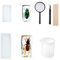 KeaJuidy Silikonform Epoxidharz Formen Insekten Epoxidharz Kit Insect Resin Molds mit 100ml Silikon Messbecher Lupe Ellenbogenpinzette Rührstab für DIY Basteln Harzschmuck Insektenexemplar