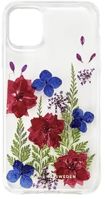 IDEAL OF SWEDEN Durchsichtige Handyhülle mit erhöhten Kanten, fallgetesteter Schutz mit transparentem Finish, kompatibel mit iPhone 11 und XR, Limited Edition (Autumn Bloom)