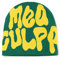 KieTeiiK Beanie-Mütze, Buchstabendruck-Mützen, MEA Y2K Beanies, Beanie, Strickmütze für Damen und Herren, Slouchy Beanies und Strickmützen für Unisex, Grün / Gelb, 5