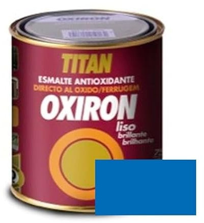 TITAN Esmalte oxiron liso azul luminoso 750ml