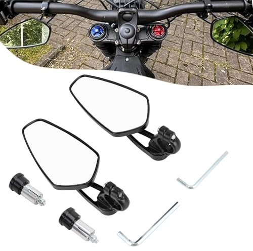 Motorradspiegel, 1 Paar Motorrad-Rückspiegel, Seitenspiegel, Lenkerendspiegel für Motorrad, für Ron X/S auf Ron Light Bee