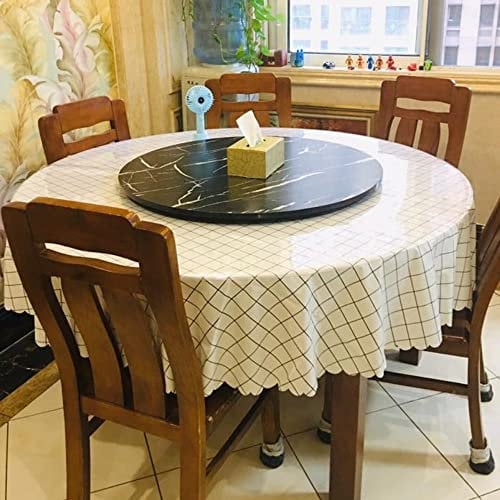 Plato Giratorio de Madera Grande de 120 cm,Mesa de Comedor Redonda,Bandeja giratoria de 100 cm,Plato para Servir Resistente,Bandeja giratoria de Madera,Plato Giratorio de Mesa (Color: imitación