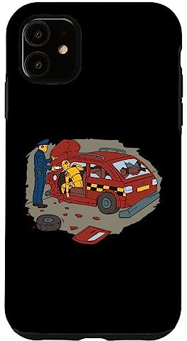 Hülle für iPhone 11 Polizei verhaftet einen Crashtest Dummy Lustiges Geschenk