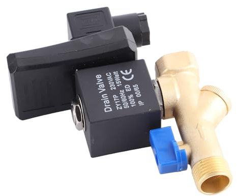 Condensate Drain Valve, DN15 Air Compressor Drain Valve for Air Compressors for Air Compressor Condensate Management (AC230V)